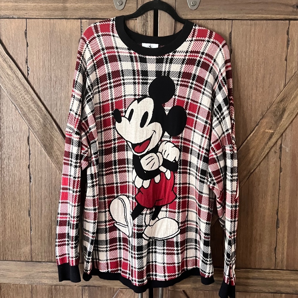 Disney Mickey Mouse Spirit Jersey Long Sleeve Sweater Size XL Unisex EUC